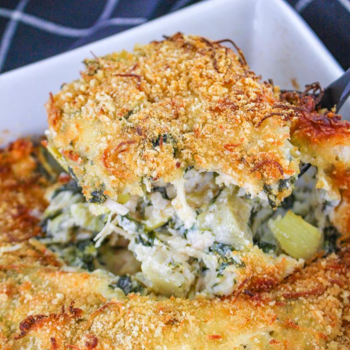 Artichoke and Spinach Chicken Casserole