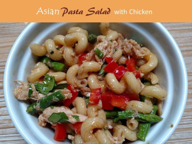 Asian Pasta Salad with Chicken