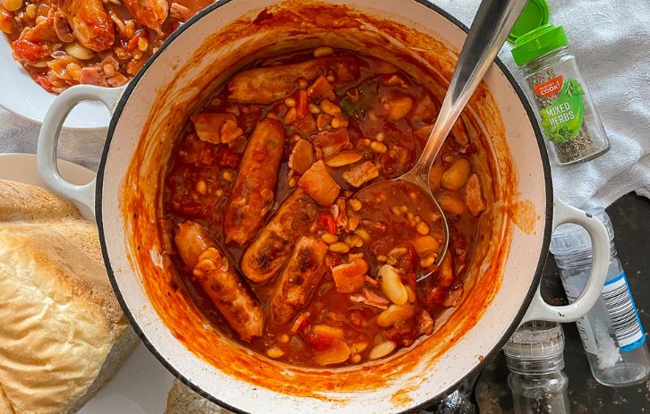 Bacon and Sausage Casserole