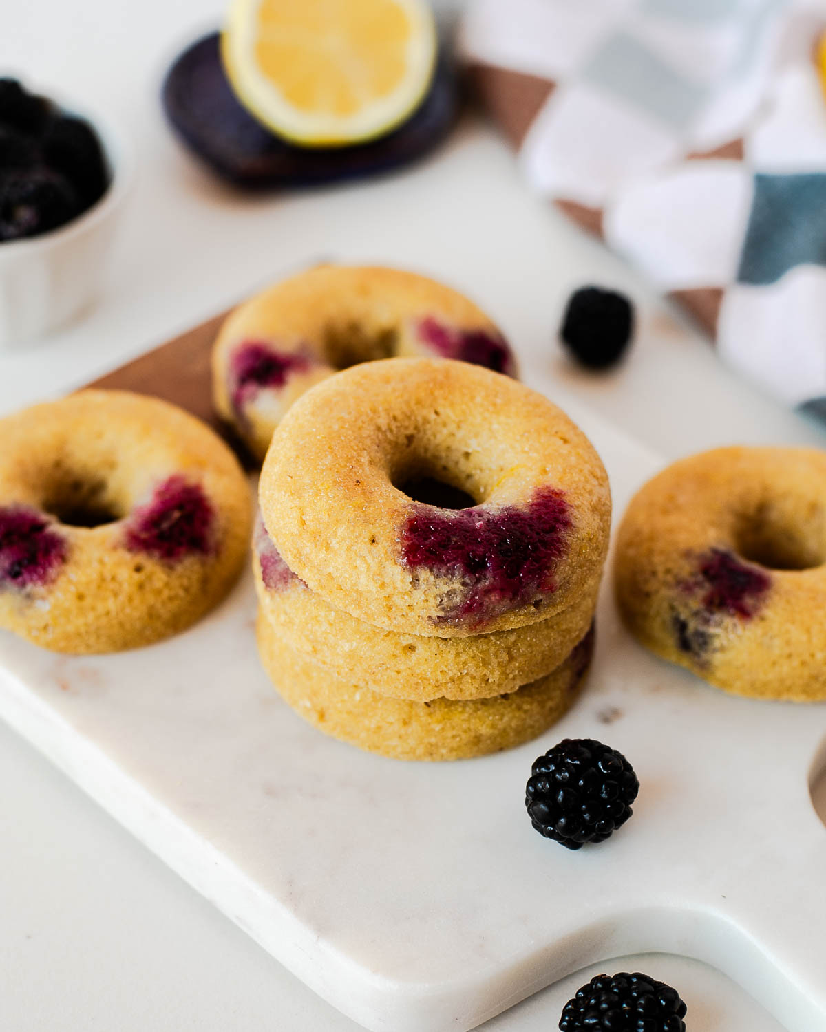blackberry lemon donuts gluten free