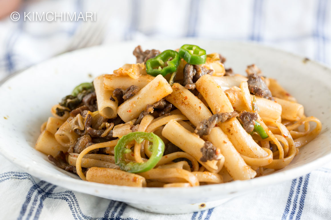 Bulgogi Kimchi Pasta Gluten Free