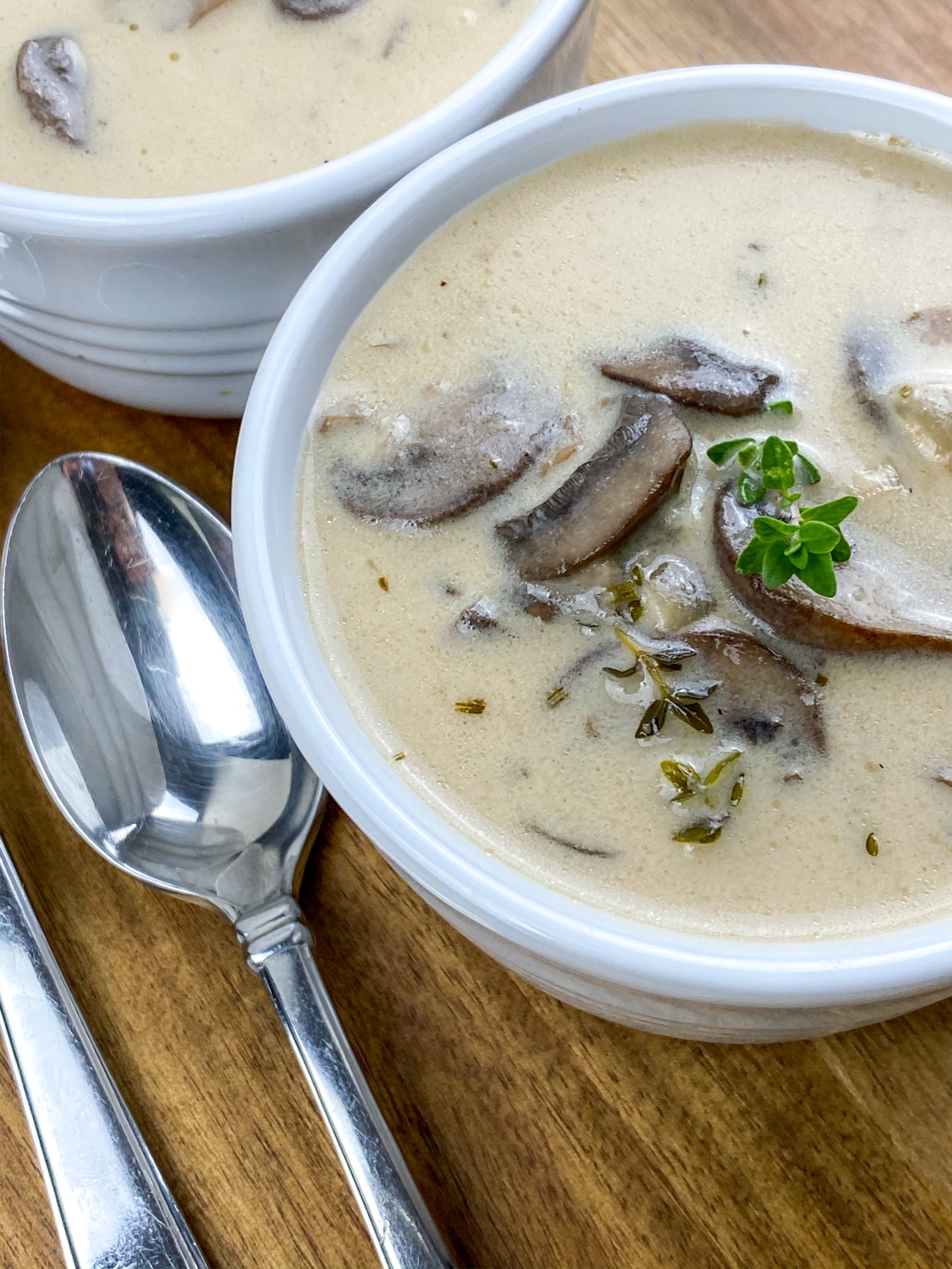 This cream of mushroom soup recipe will be your new favorite. It's rich, creamy, and has a depth that you'll never get from canned soups!