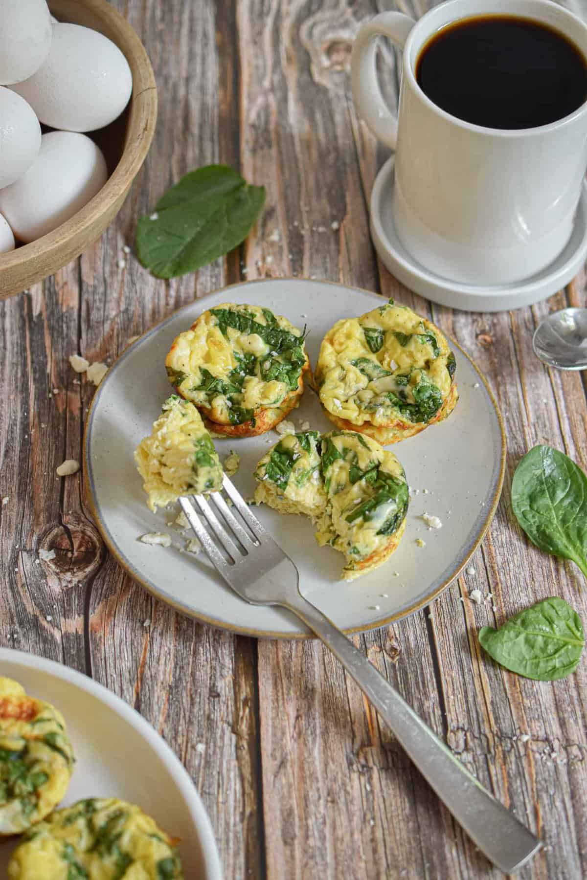 Spinach and Feta Egg Cups