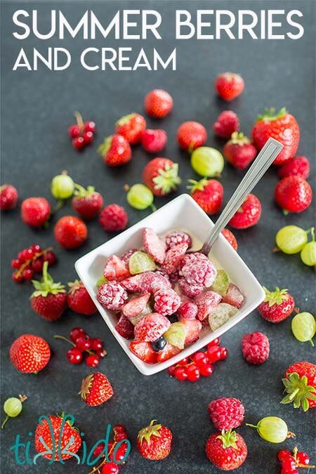 English Summer Berries and Cream, the Perfect Summer Dessert