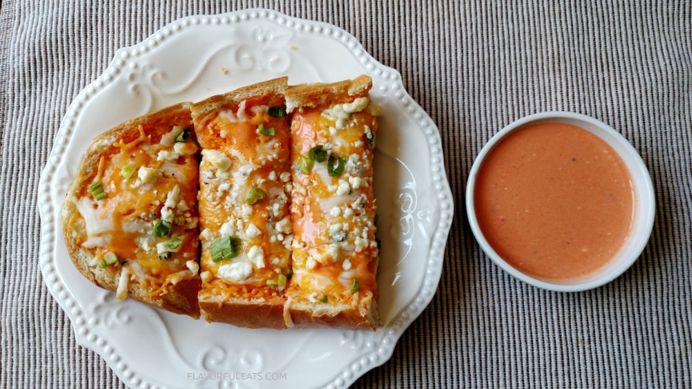 Buffalo Chicken French Bread Pizza Sticks