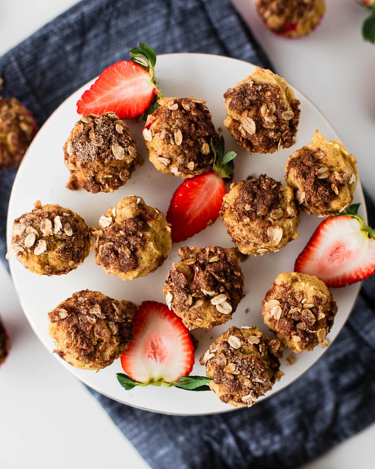 Strawberry mini muffins