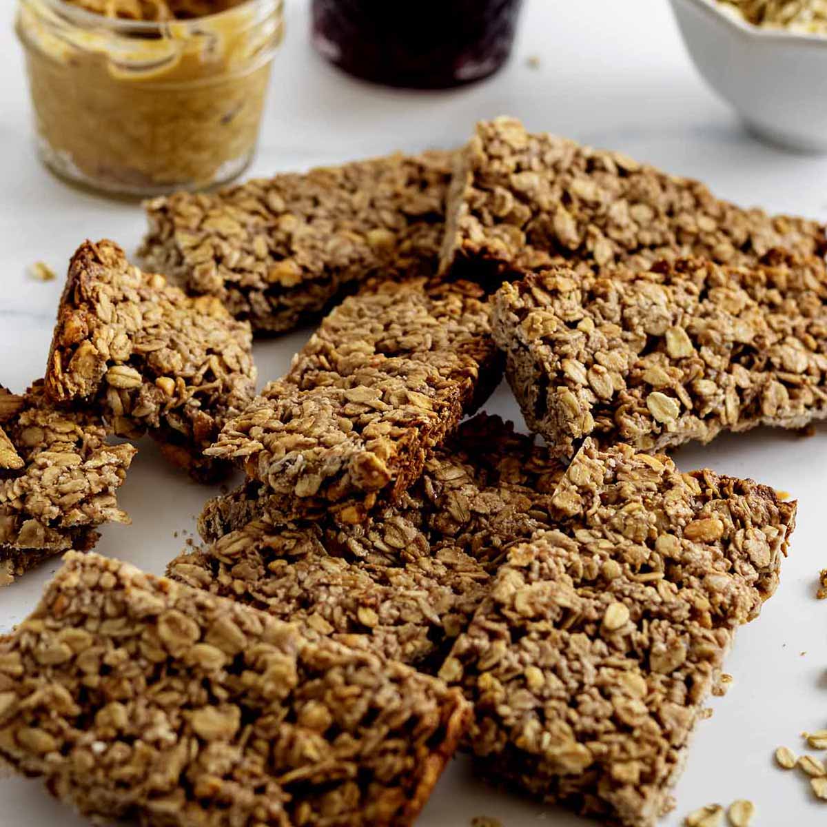 Peanut Butter and Jelly Breakfast Bars