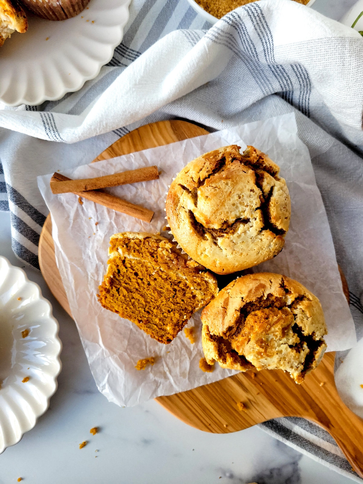 Jumbo Pumpkin Cream Cheese Muffins
