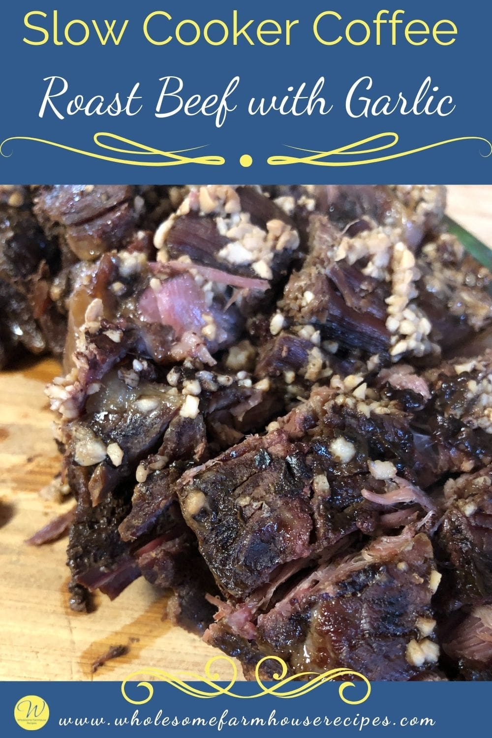 Slow Cooker Coffee Roast Beef with Garlic Recipe