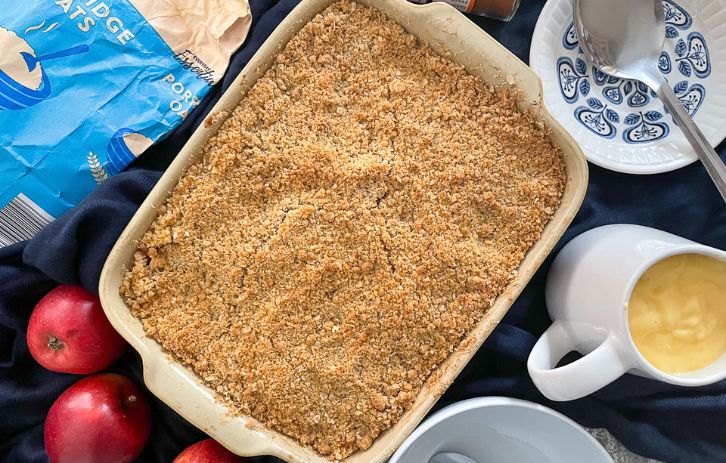 Apple and Plum Crumble