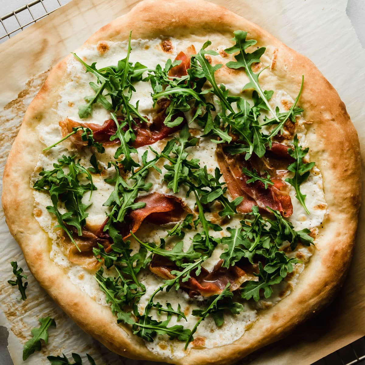 Arugula Prosciutto Pizza