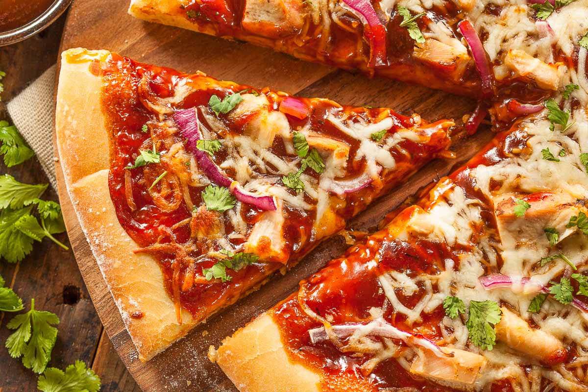 Homemade BBQ Chicken Pizza