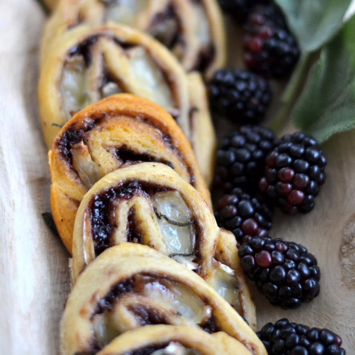 Brie and Blackberry Jam Crescent Roll Appetizer