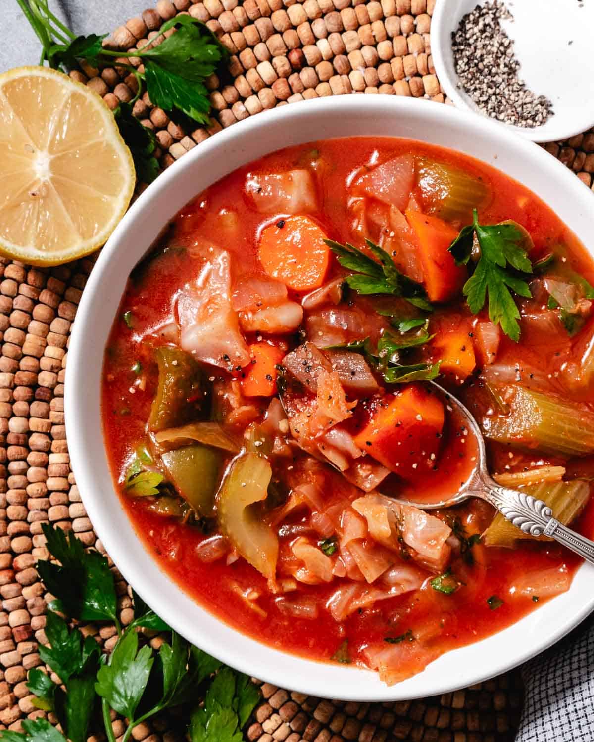 Cabbage Tomato Soup Recipe