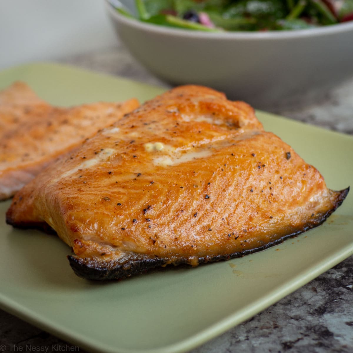 Baked Cajun Honey Butter Salmon
