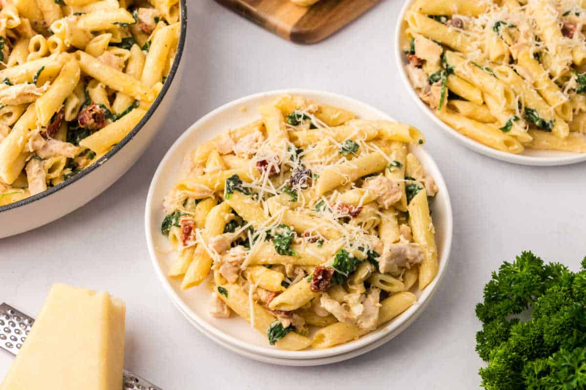 Chicken and Spinach Pasta