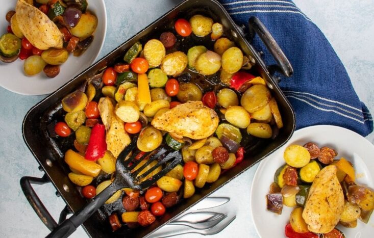 Chicken and Chorizo Traybake