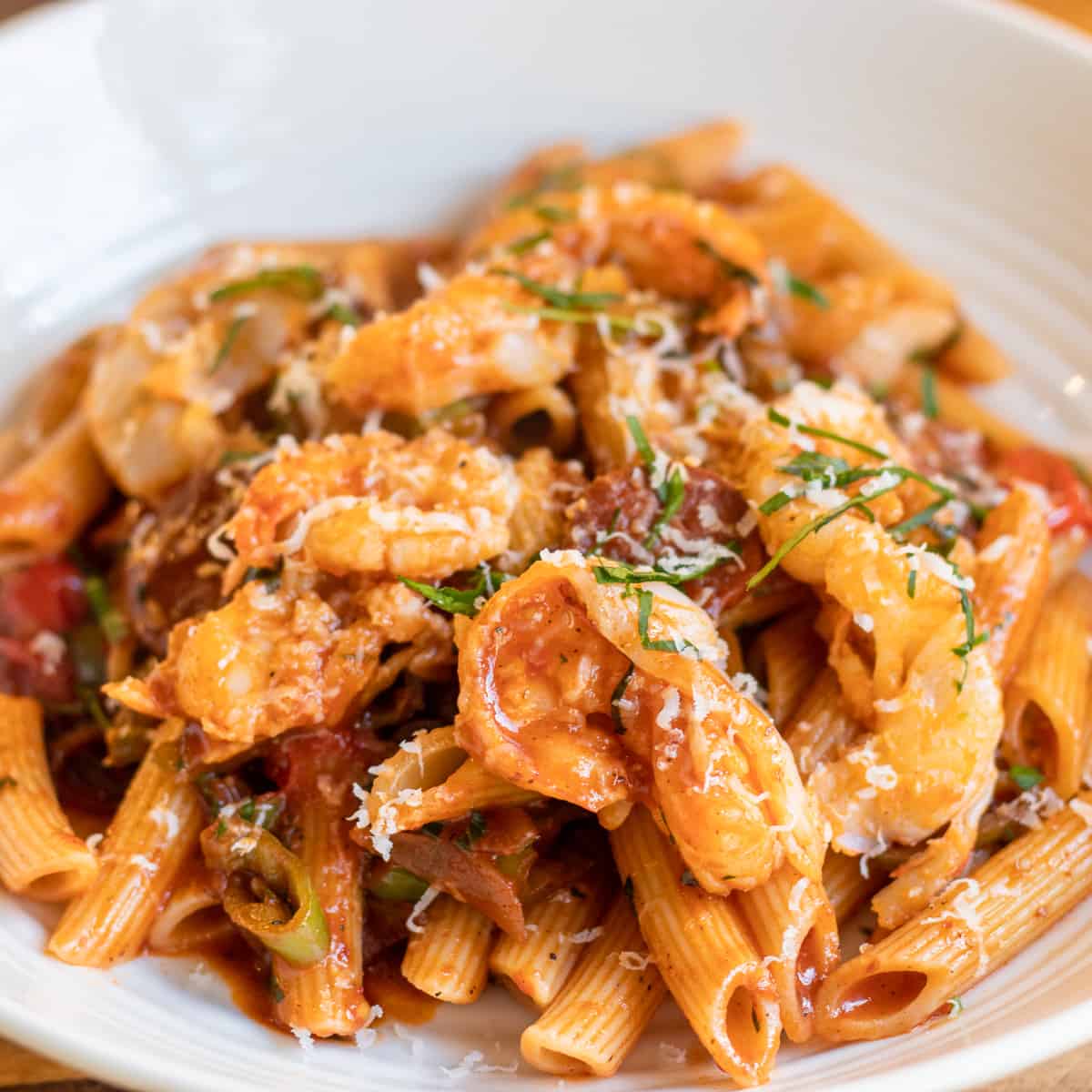 Chorizo and Prawn Pasta