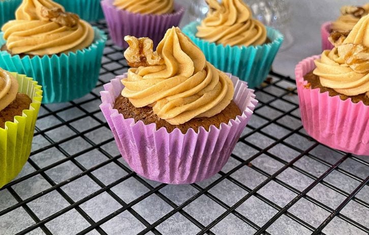 Coffee and Walnut Cupcakes
