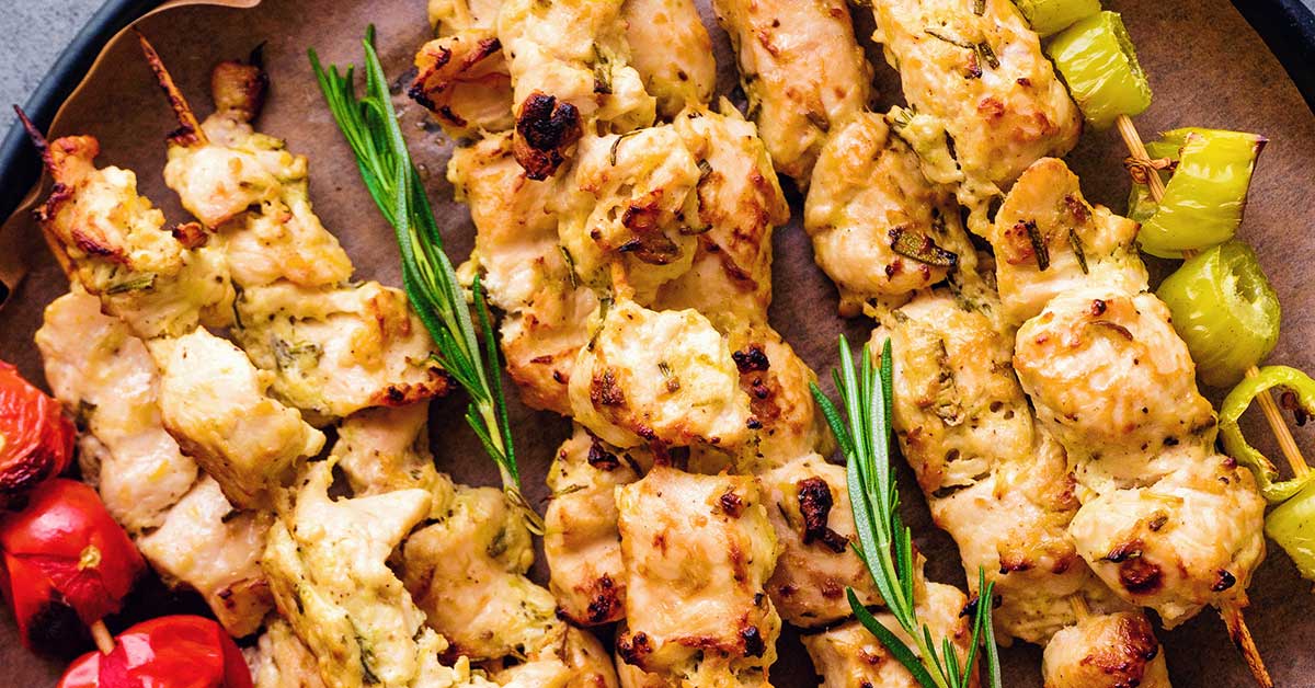 Greek Chicken Skewers