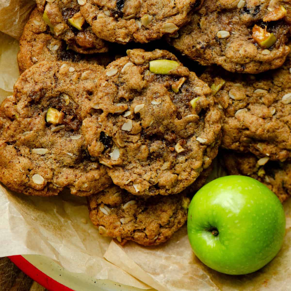 Apple Oatmeal Raisin Cookies