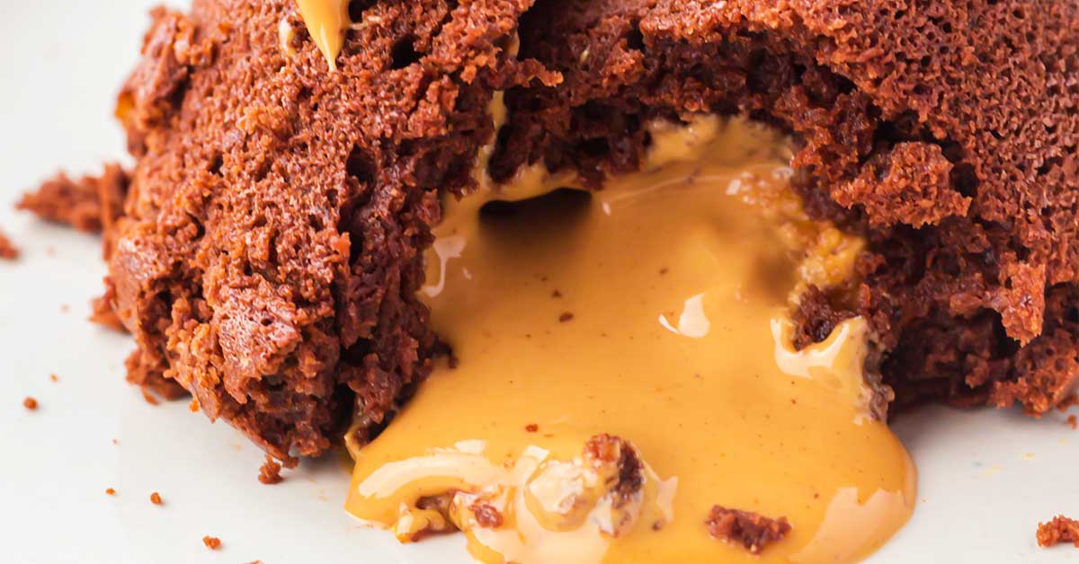 Peanut Butter Lava Cakes