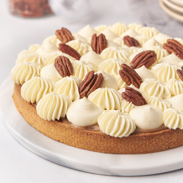 Pecan Tart Recipe with Vanilla Cream