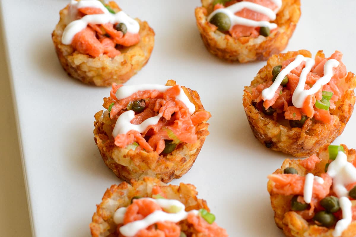 Easy Smoked Salmon & Potato Appetizer