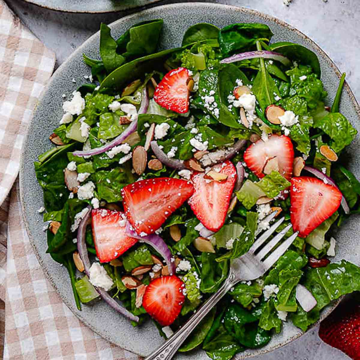 Spinach Salad with Strawberries and Feta