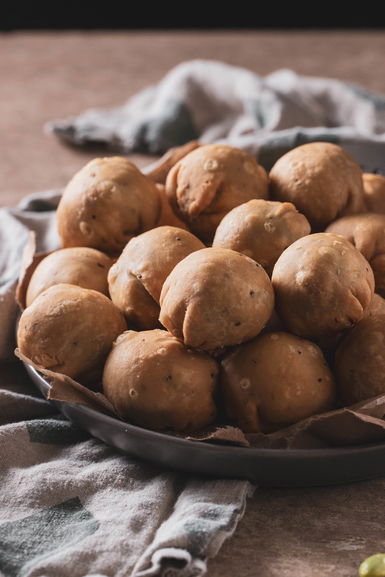 Edamame Kachori | Edamame Stuffed Pastry Balls