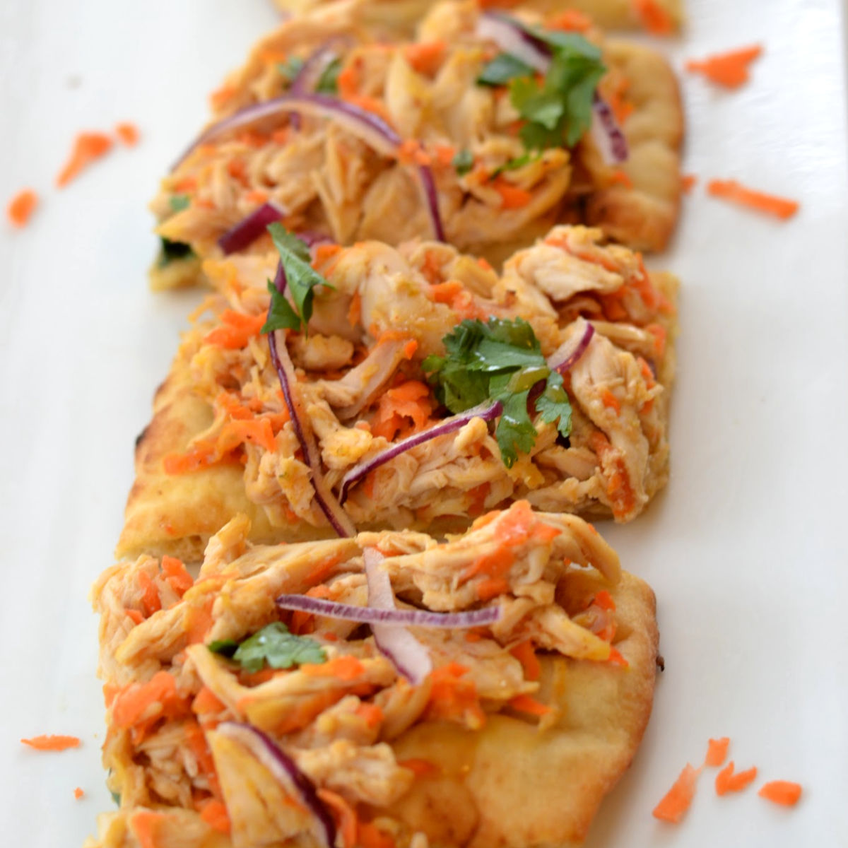 Thai Chicken Satay Flatbread Pizza