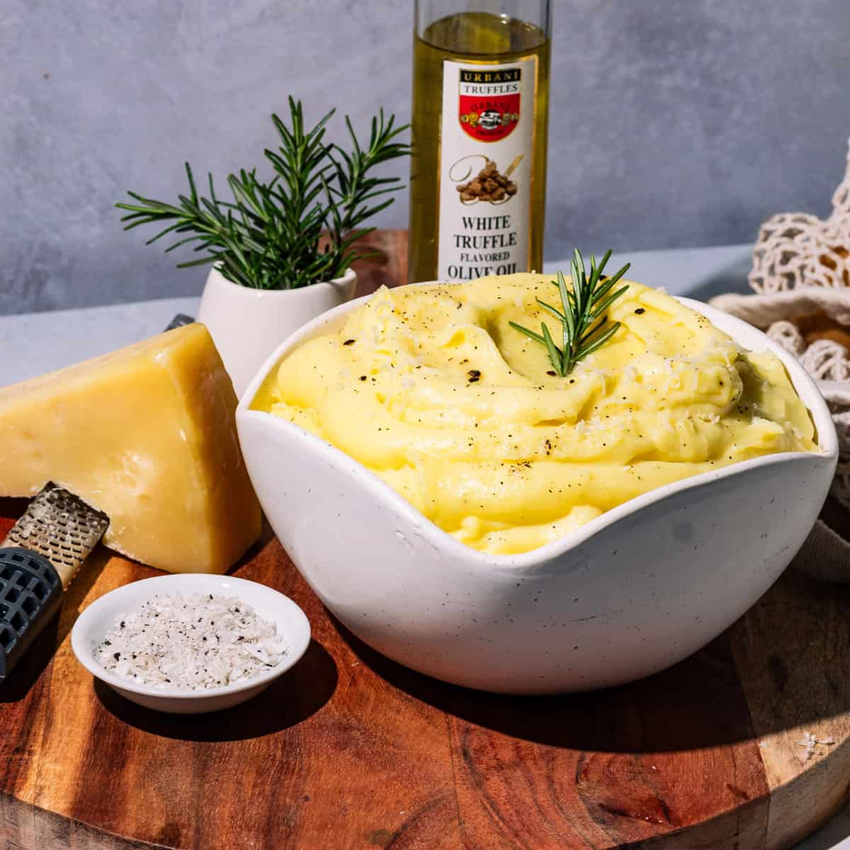 Affordable Truffle Mashed Potatoes with Parmesan