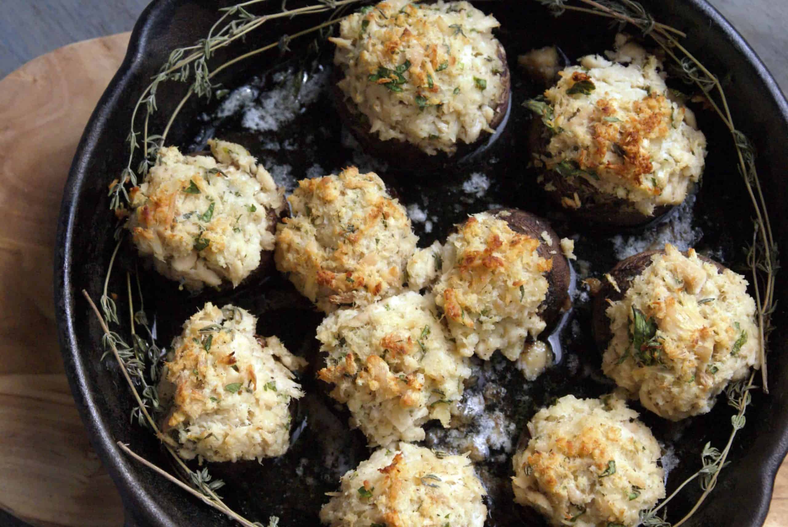 Tuna Stuffed Mushrooms