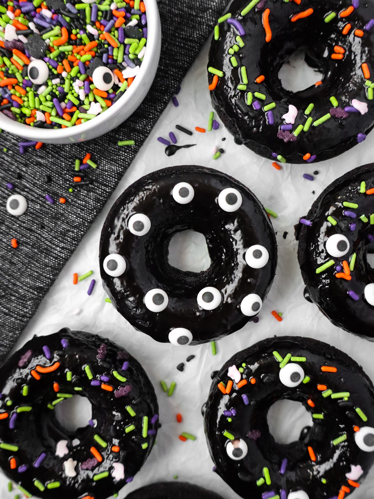 Baked Halloween Donuts