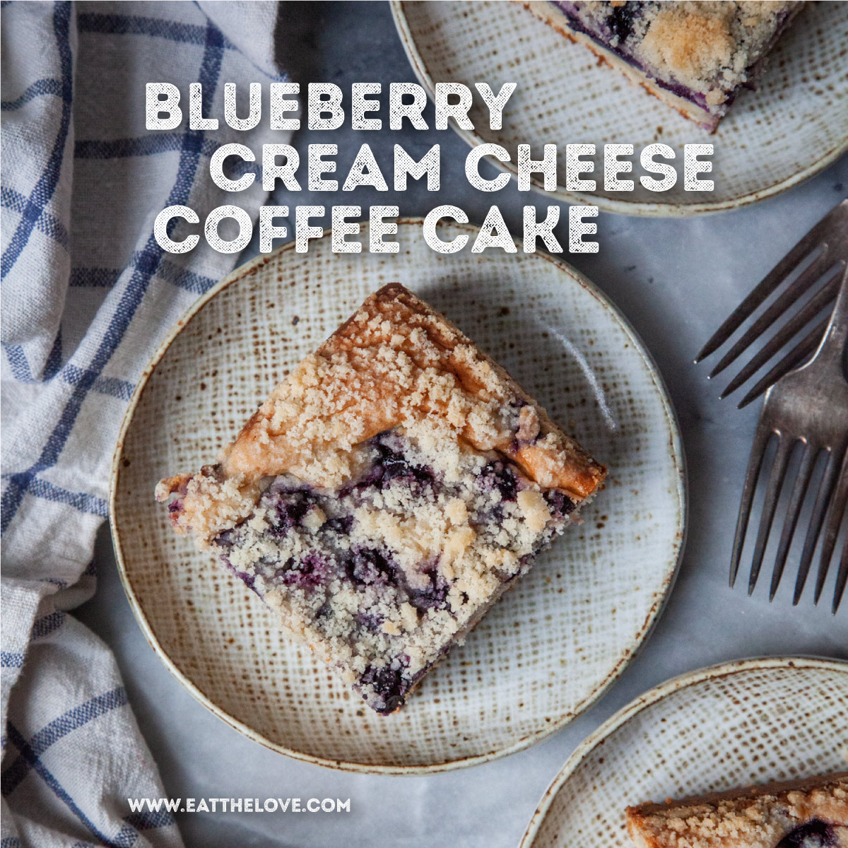 Blueberry Cream Cheese Coffee Cake