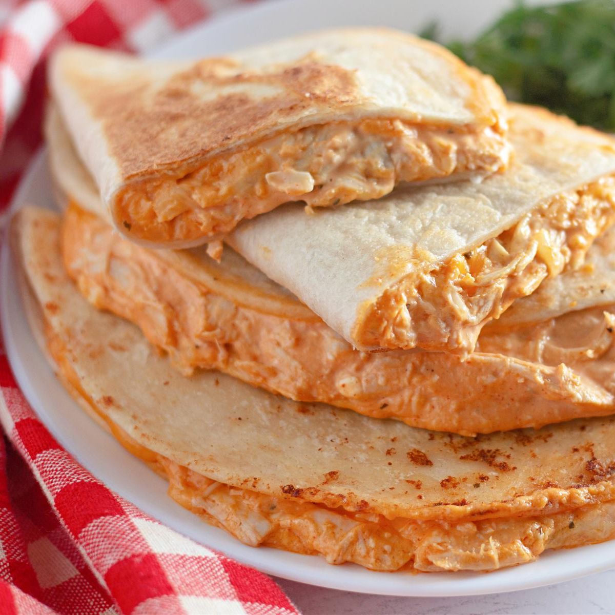 Buffalo Chicken Quesadillas
