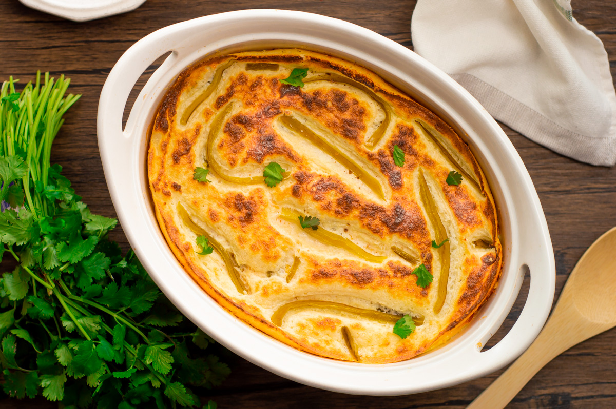 Easy Hatch Chile Relleno Casserole (Low Carb)