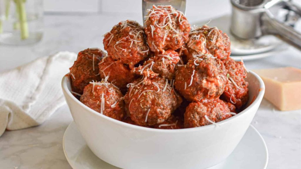 Easy Pepperoni Pizza Meatballs