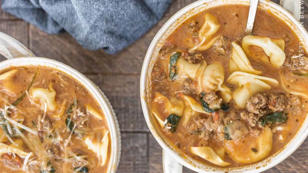 Easy Sausage Tortellini Soup
