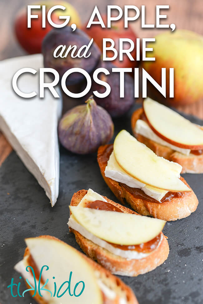 Brie, Apple, and Fig Crostini Appetizer Recipe
