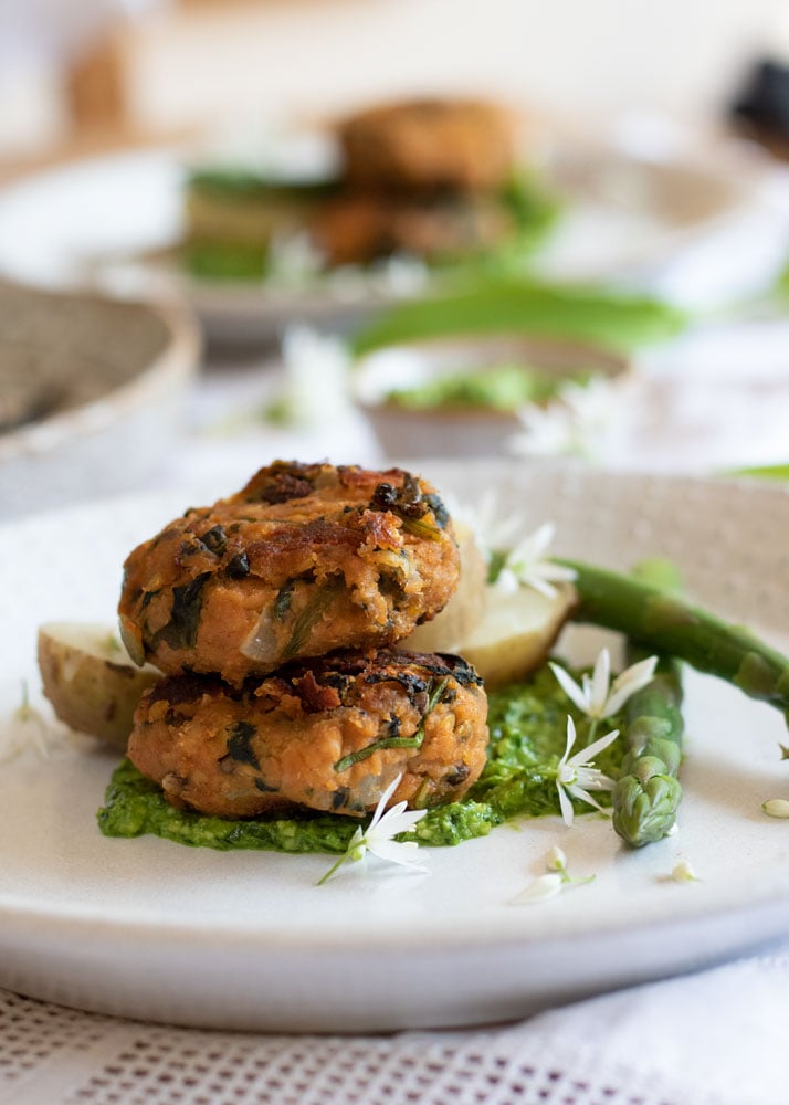 Herb-Infused Lentil Cakes
