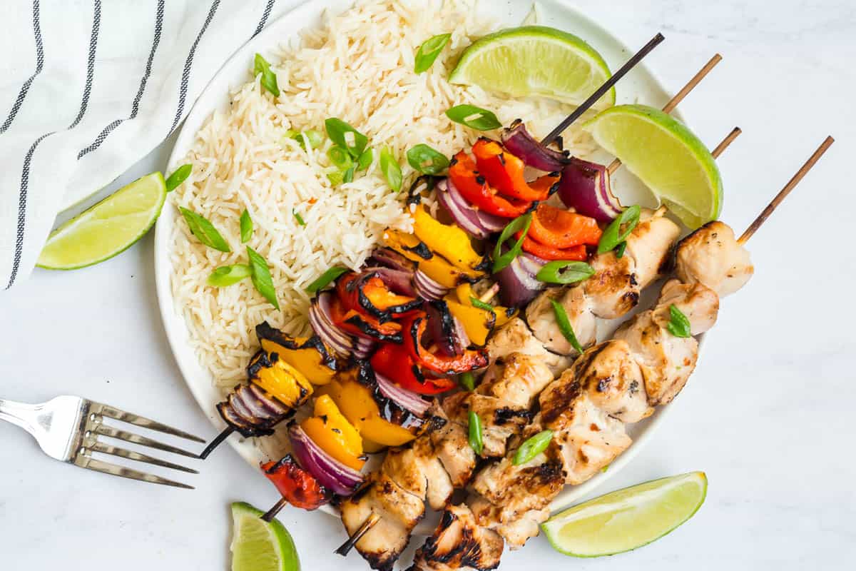 Coconut Lime Chicken Skewers