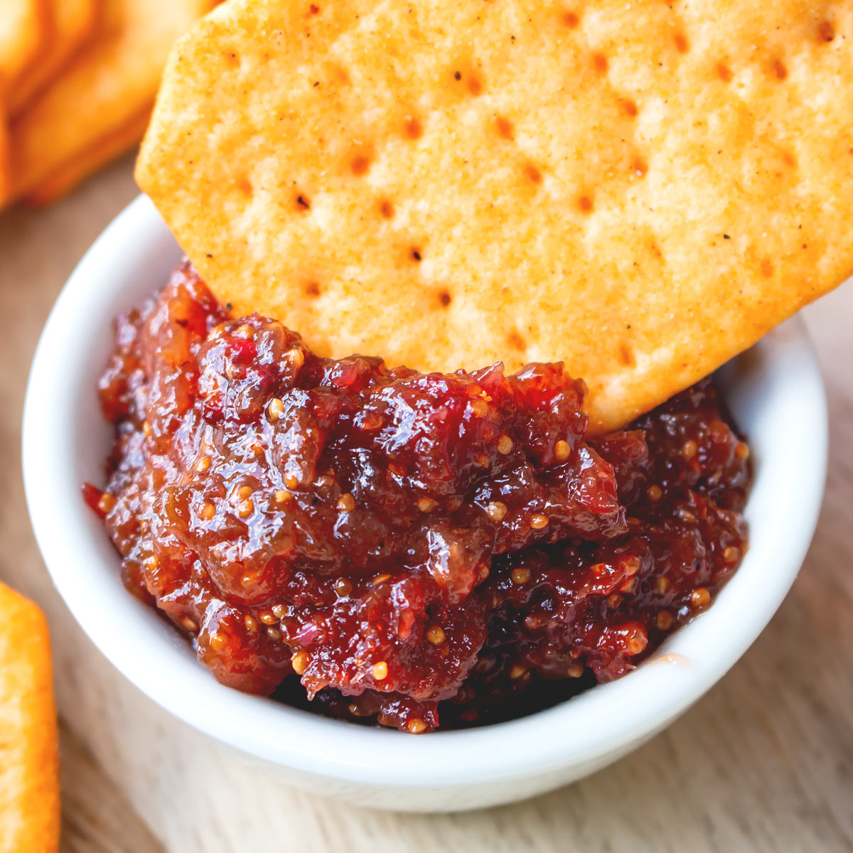 Spiced Fig Chutney with Fresh Figs