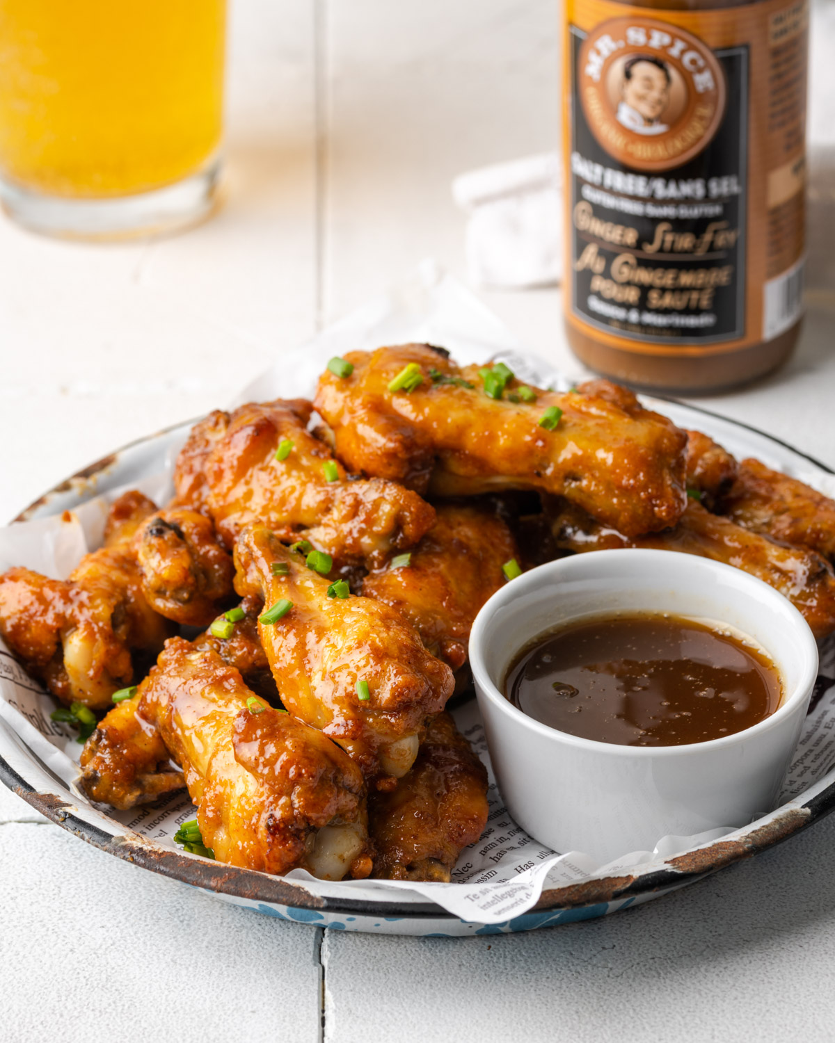Honey Ginger Baked Chicken Wings