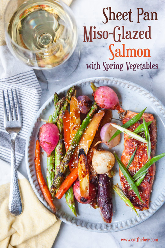 Sheet Pan Miso-Glazed Salmon with Spring Vegetables [Sponsored Post]