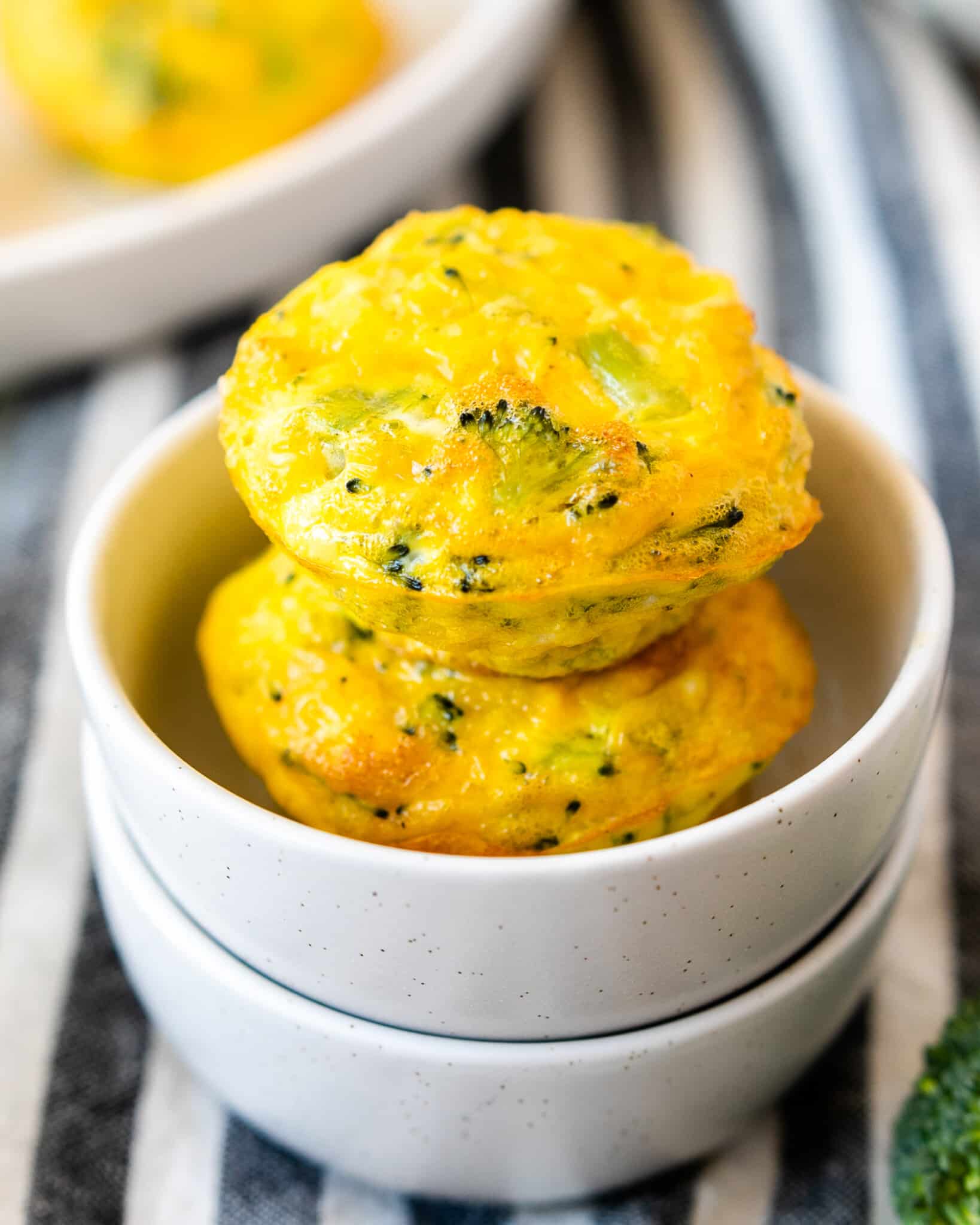 Cheddar Broccoli Egg Muffins-5
