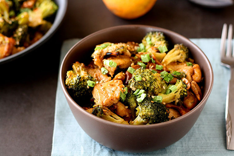 Orange Chicken and Broccoli Stir Fry
