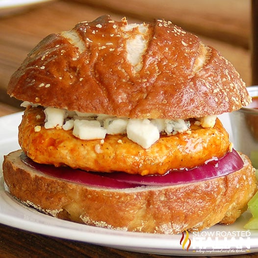 Spicy Buffalo Chicken Burgers