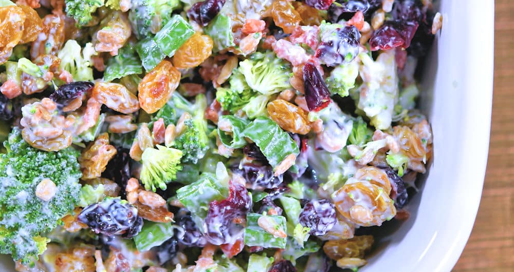 Broccoli Bacon Cranberry Salad