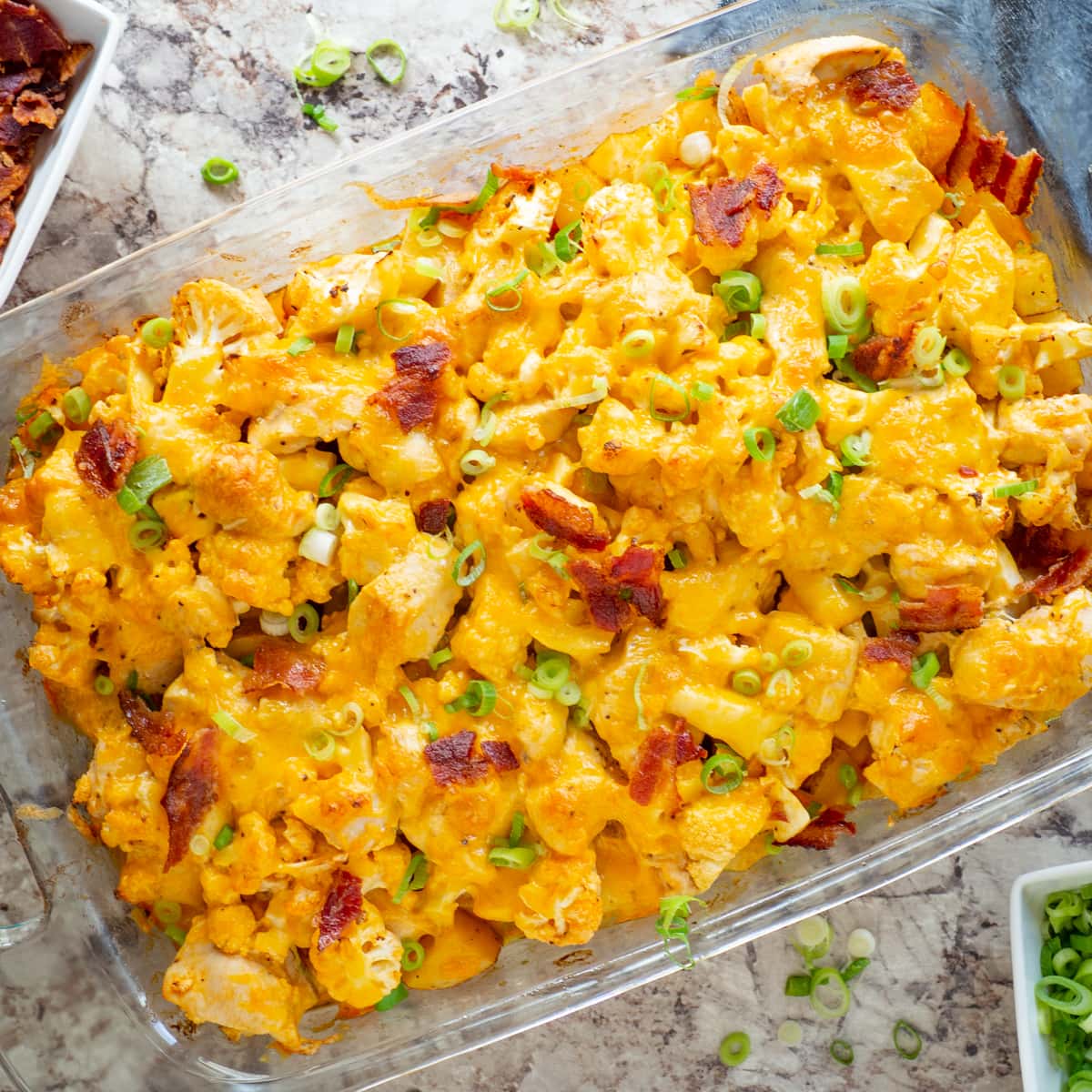 Buffalo Chicken and Potato Casserole